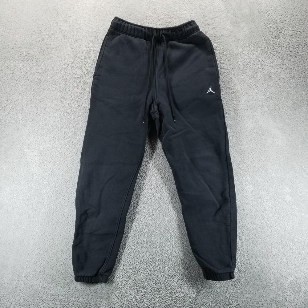 Jordan Sweatpants Mens S Black Fleece Joggers Drawstring Pockets Gym Workout